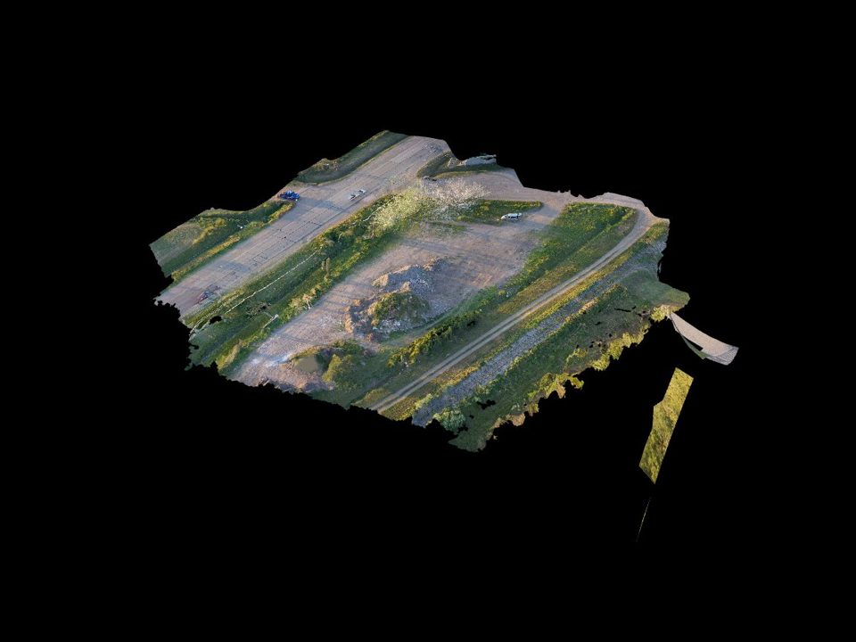 Vista del modelo 3D de Escombros — Loma Verde